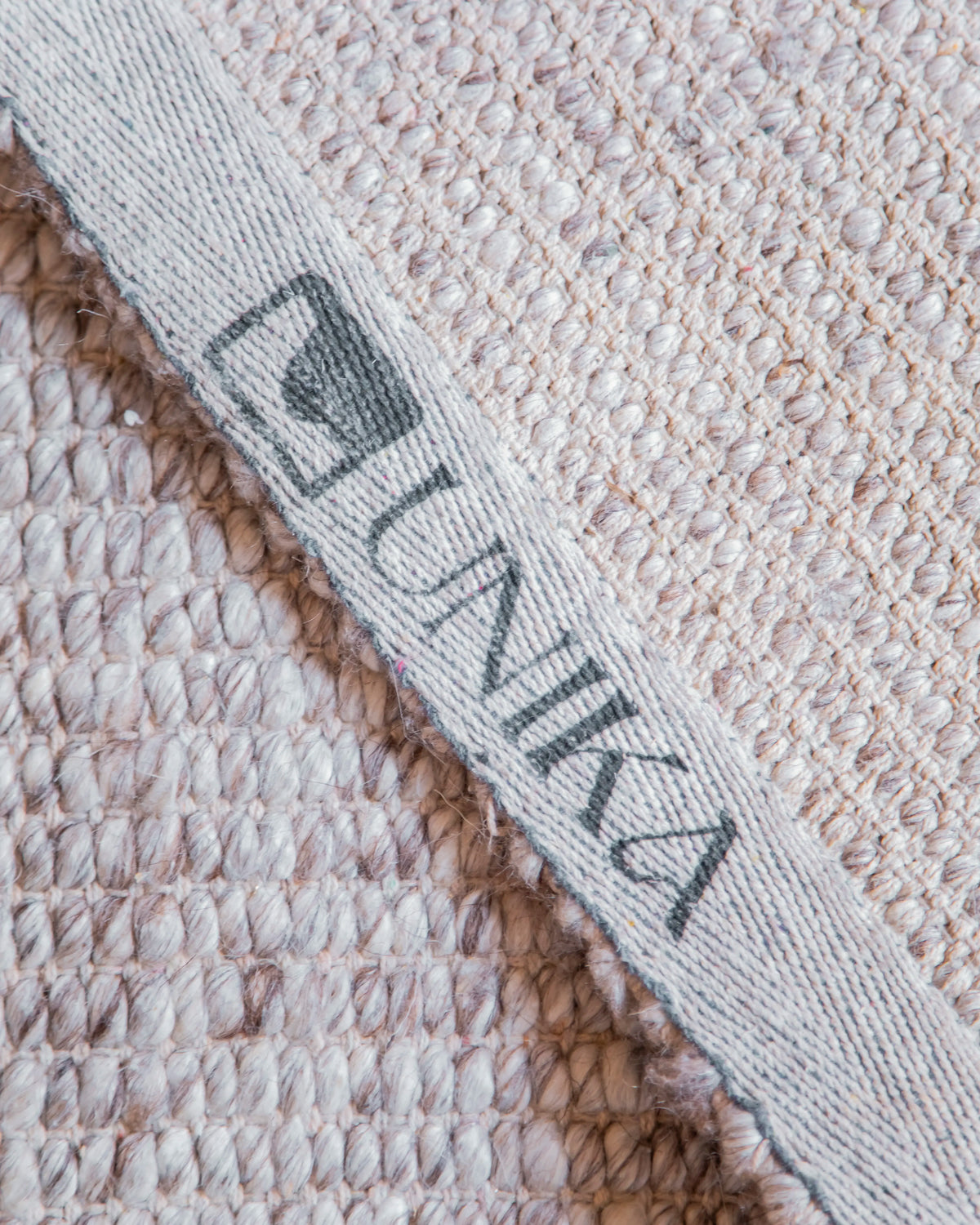 Alfombra de lana y poliester Birma Beige
