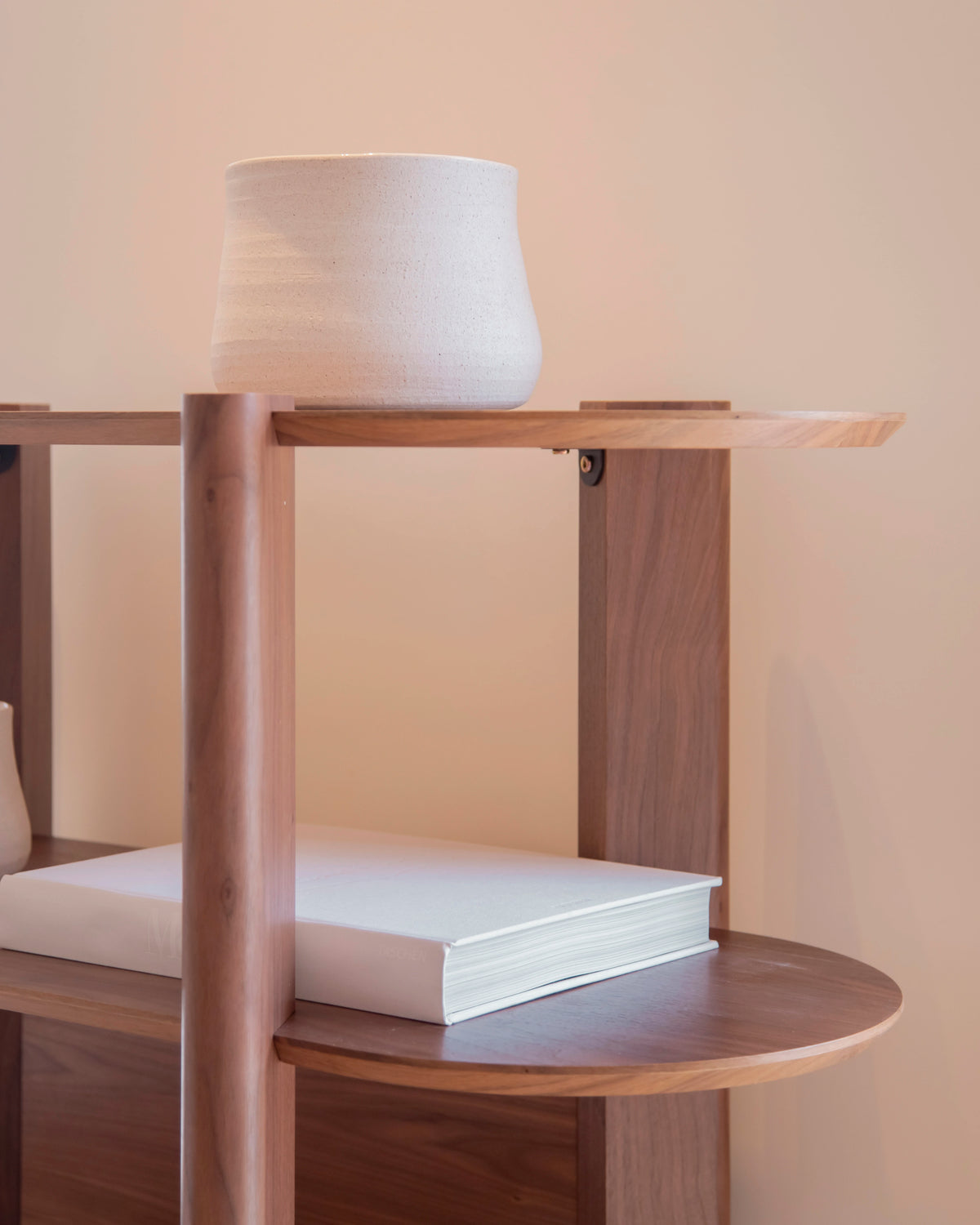 Tori walnut bookshelf