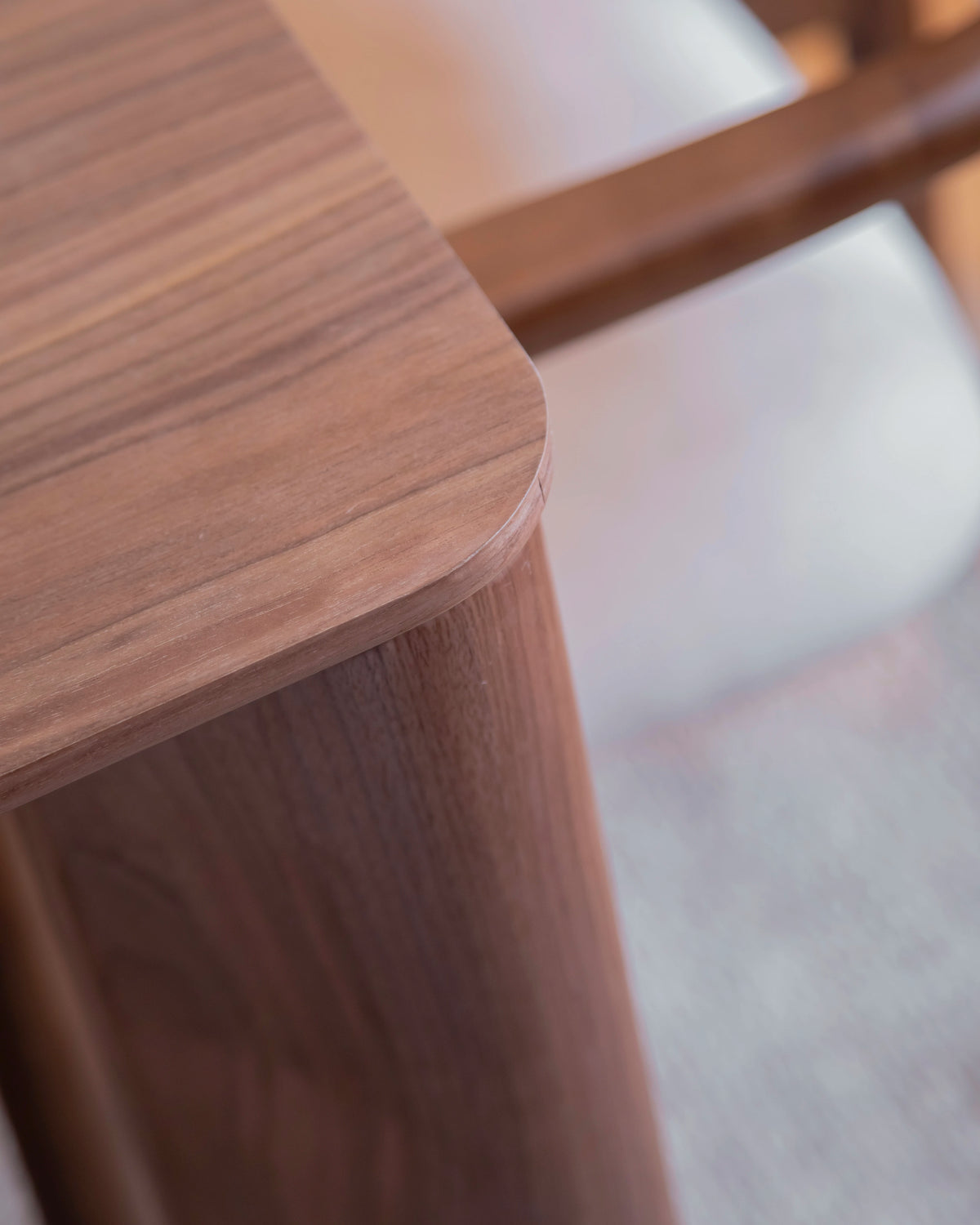 Mayra rectangular dining table in different wood finishes