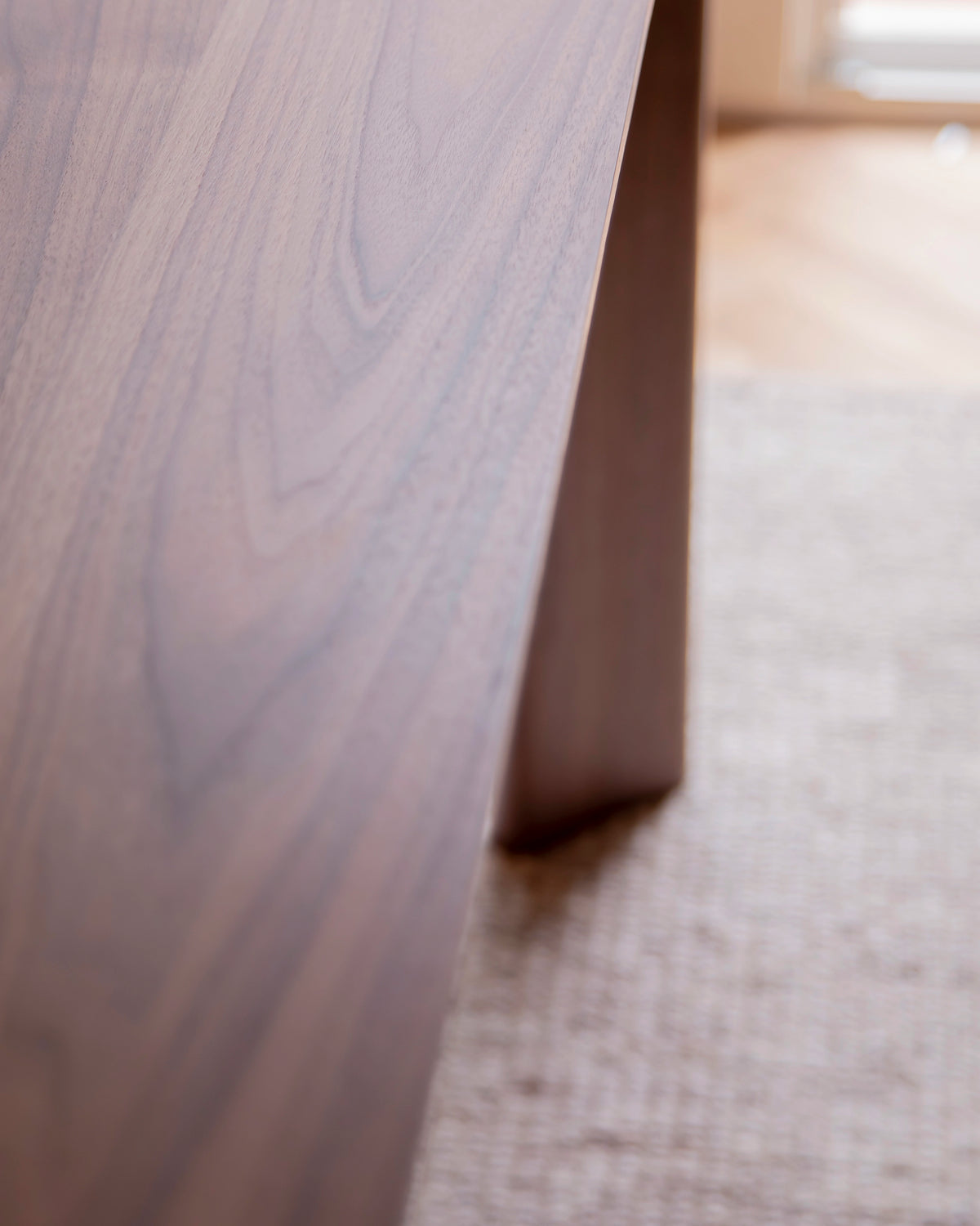 Mayra rectangular dining table in different wood finishes