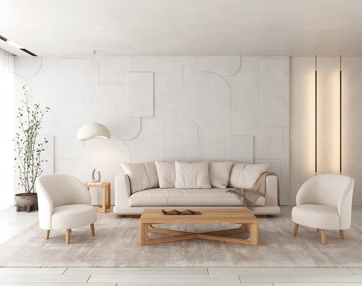 Mesa Amazonas de centro rectangular de madera de roble