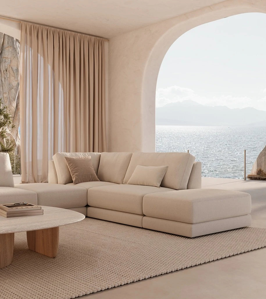 Ganges Low Coffee Table and Microcement