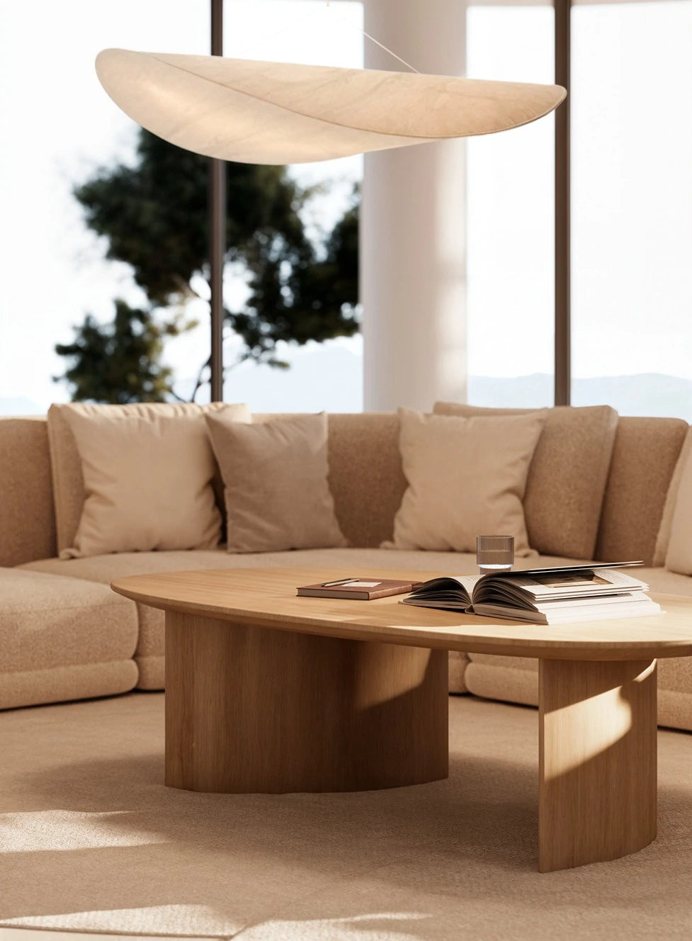 Brisa Solid Oak or Walnut Coffee Table