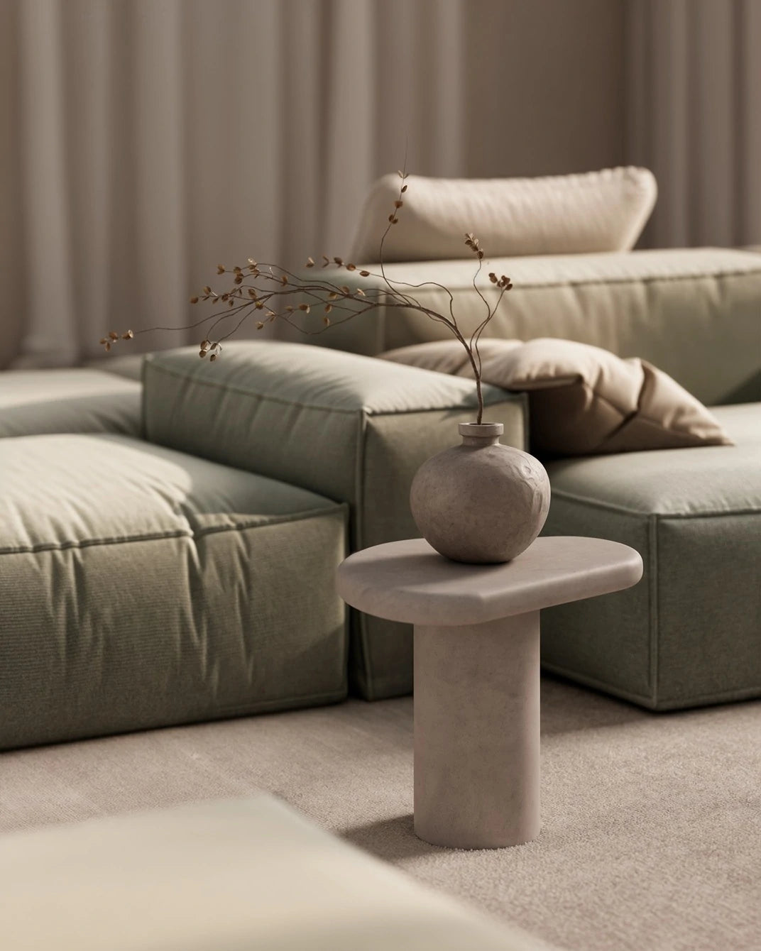 Hanta Microcement Auxiliary Table