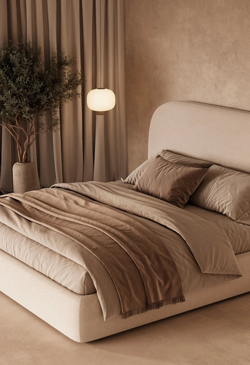 Cama Dana con canapé y tapicería personalizada para colchón de 180x200 cm