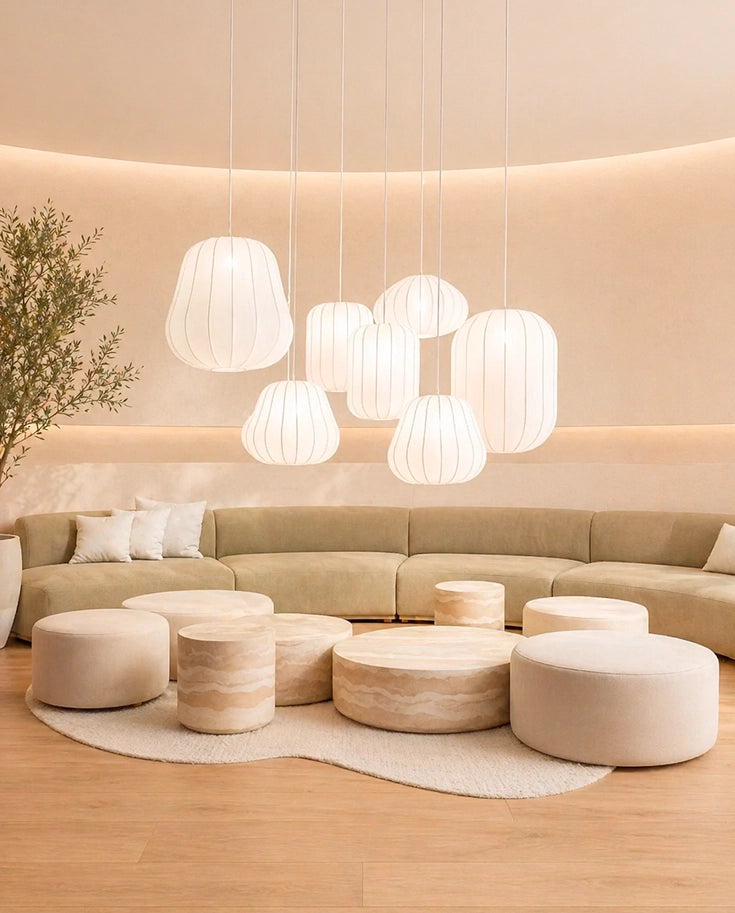 Puf Agatha con tapicería personalizada