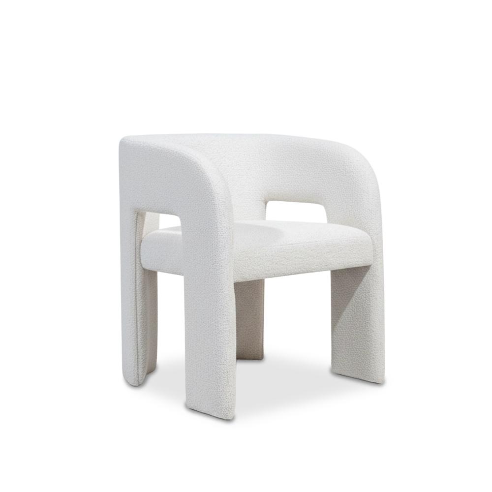 Silla Vera en tapicería dolmen creme