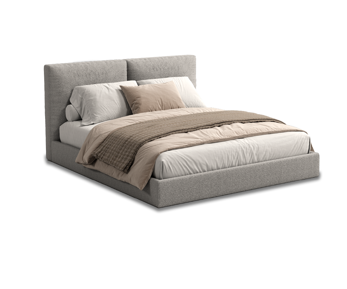 Cama Tokio con canapé y tapicería personalizada para colchón de 180x200 cm