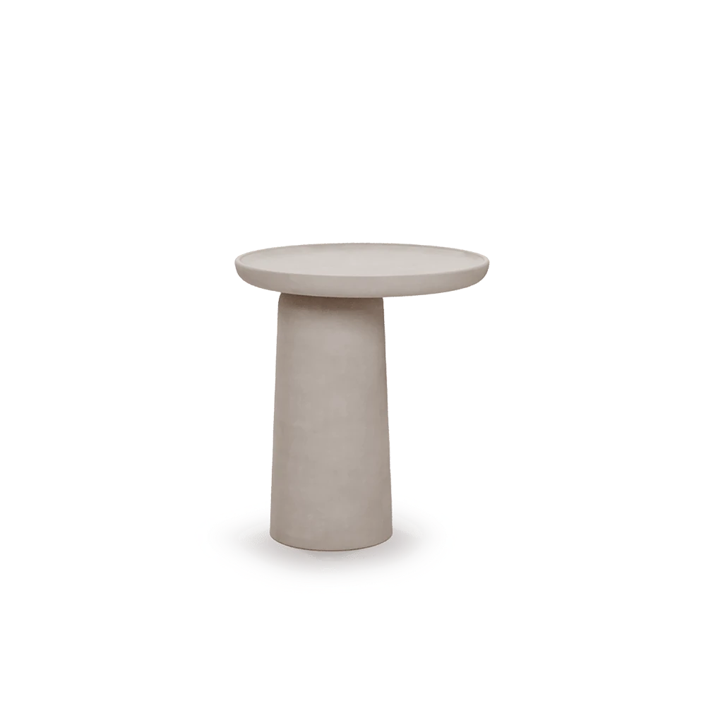 Cala Microcement Round Side Table