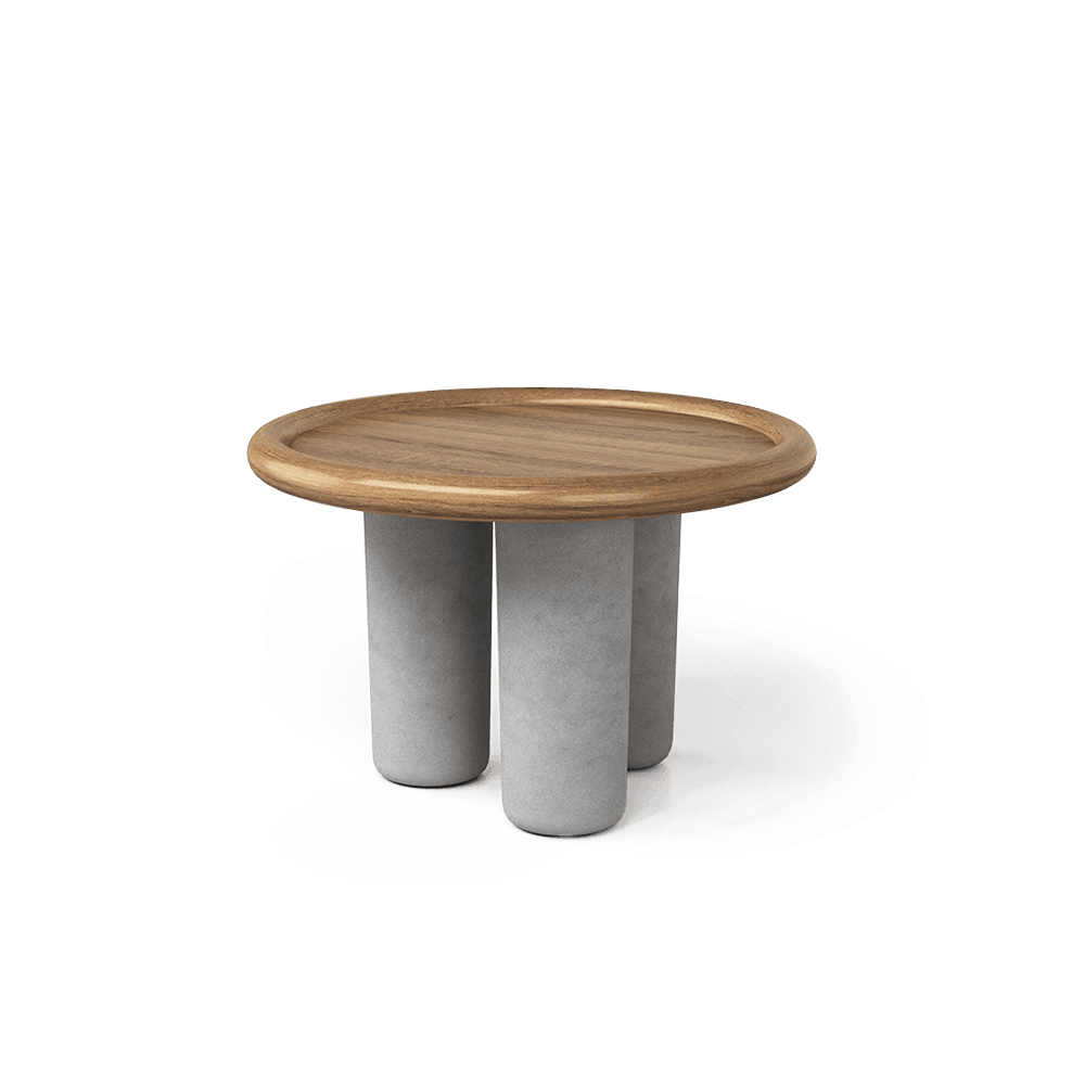 Alia Round Microcement Side Table