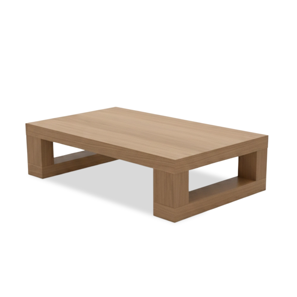 Mesa Gea de centro con madera de roble