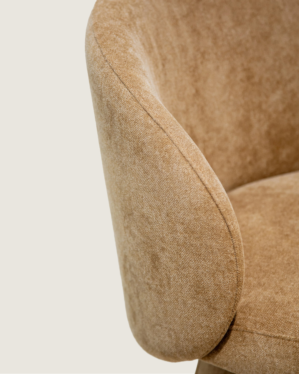 Aura chair with custom upholstery