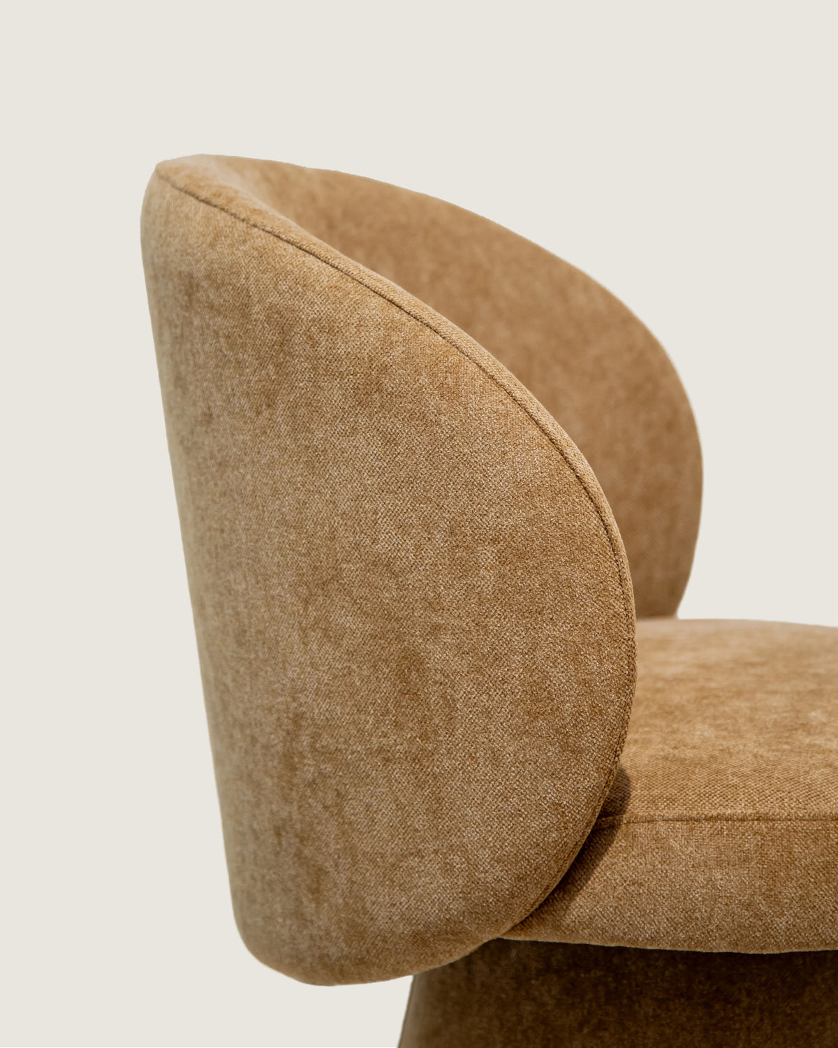 Aura chair with custom upholstery