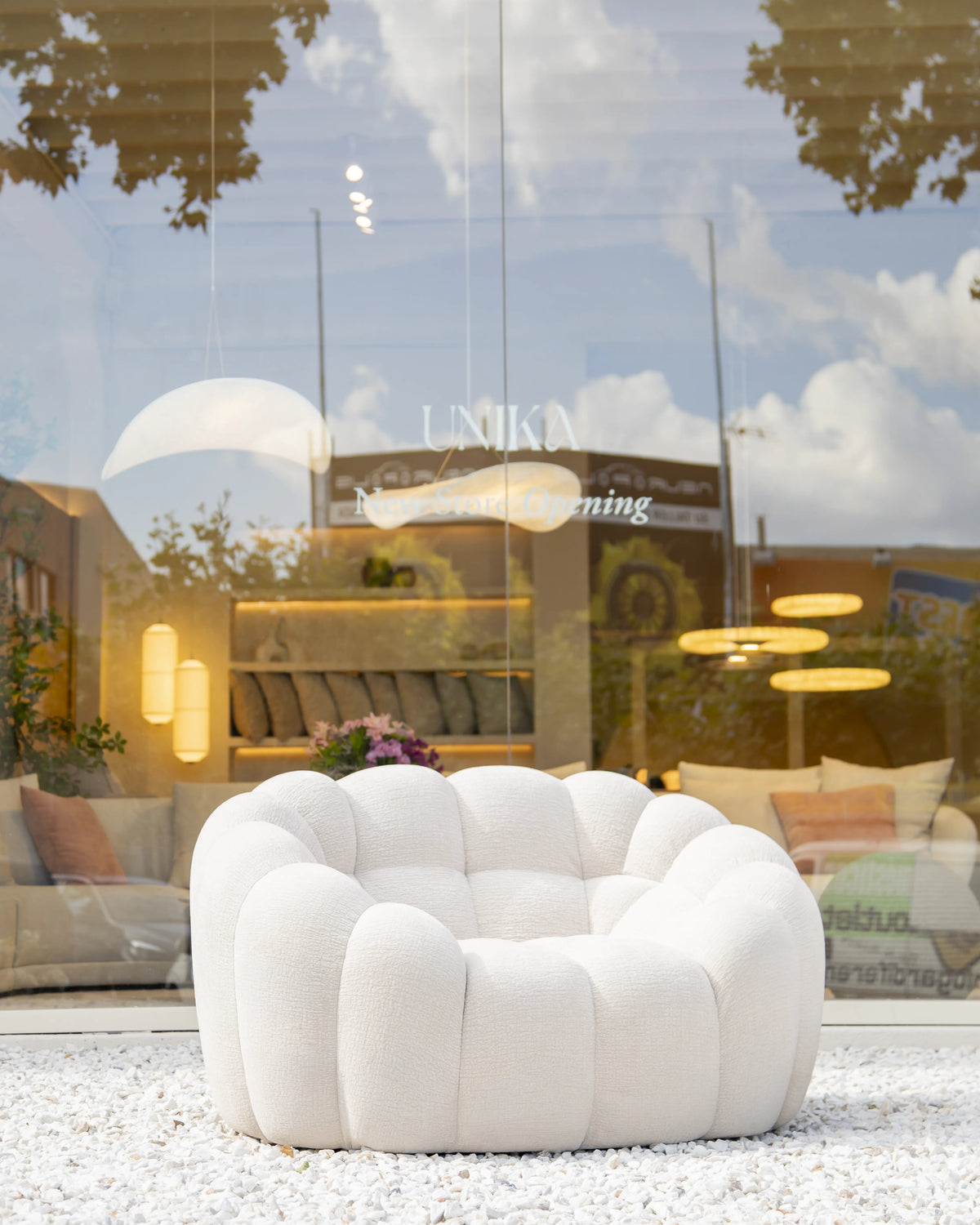 Sillón 1 plaza blanco moderno Grande Miami