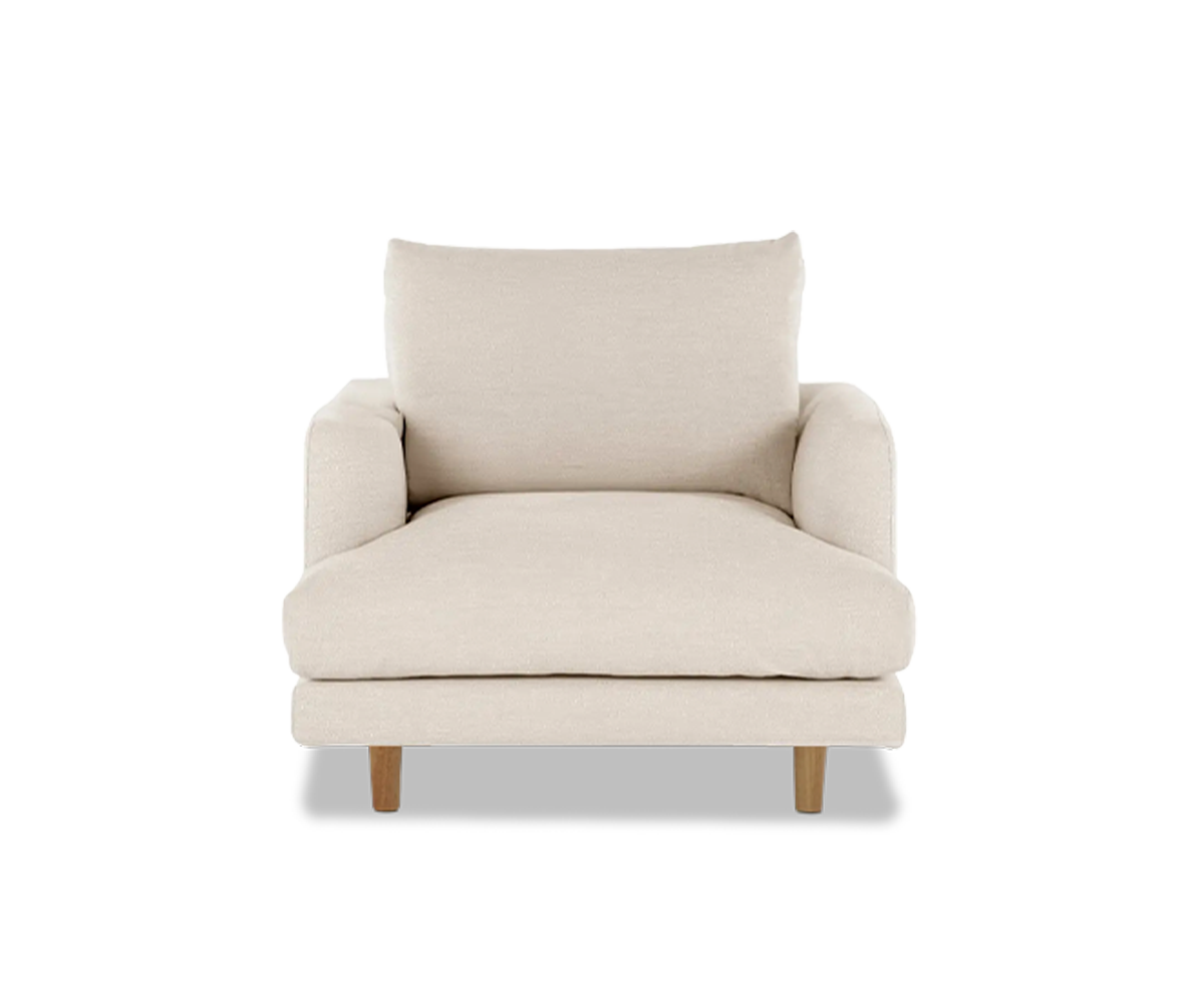 Sillón Delos con tapicería personalizada 100 cm