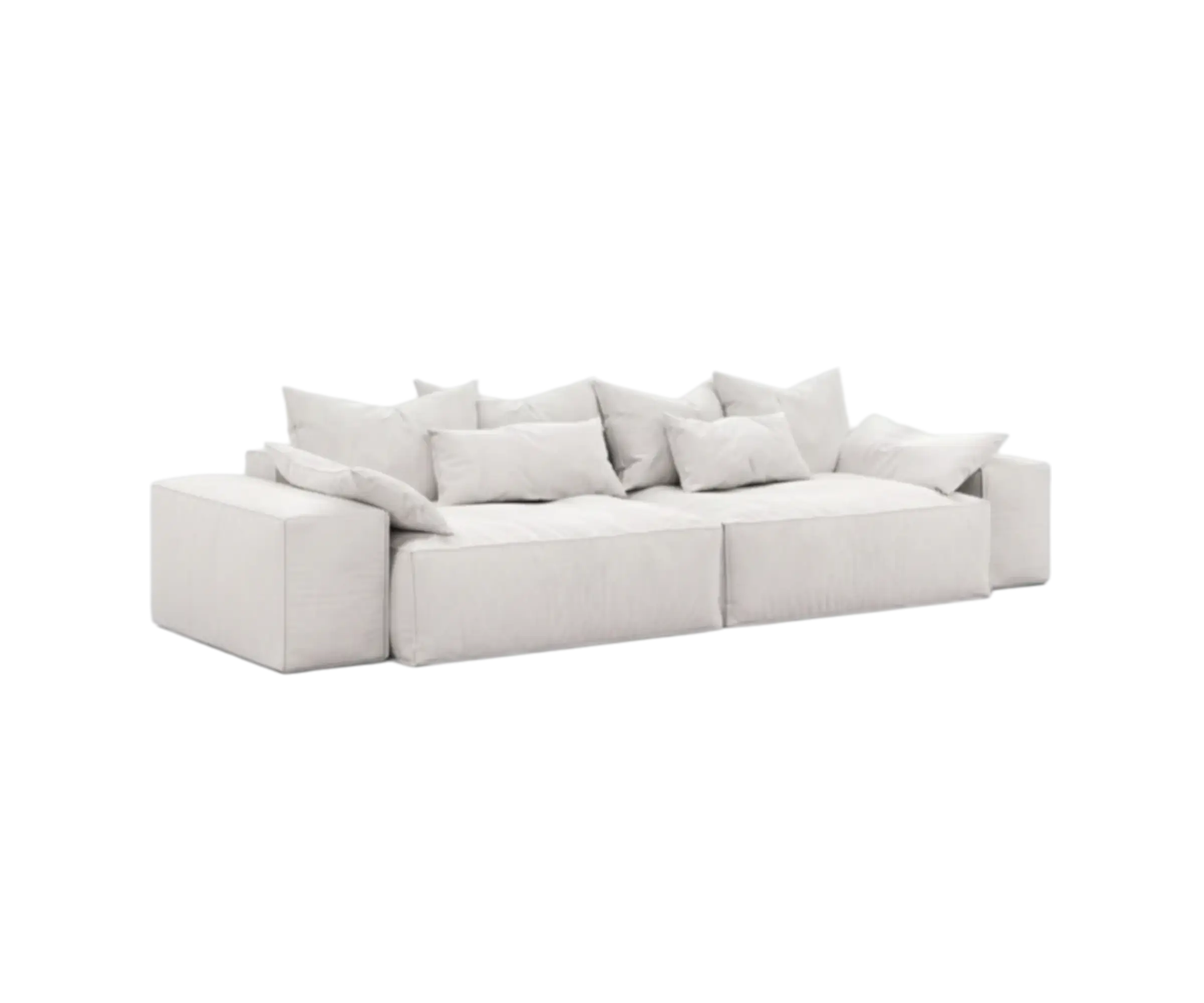 Sofá Milos 4 plazas con tapicería personalizada 306 cm