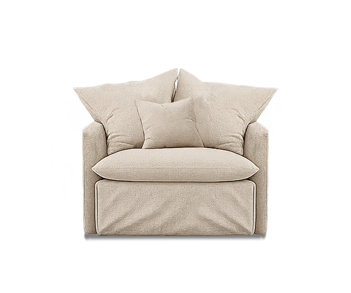 Sillón París con tapicería personalizada 110 cm