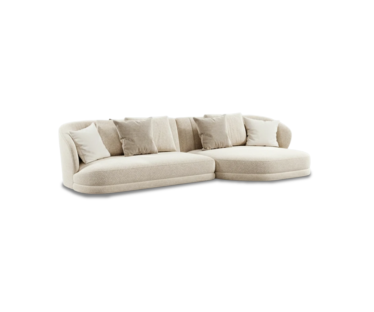 Sofá Praga 4 plazas con chaise longue con tapicería personalidad 310 cm