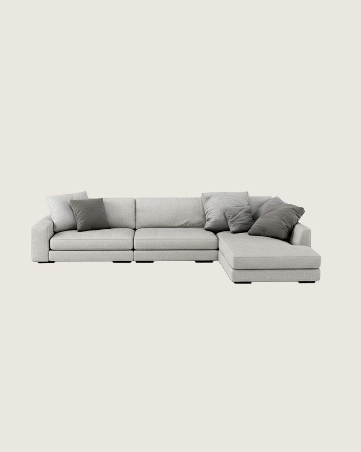 Sofá 3 plazas chaise longue personalizable modular grande Boston