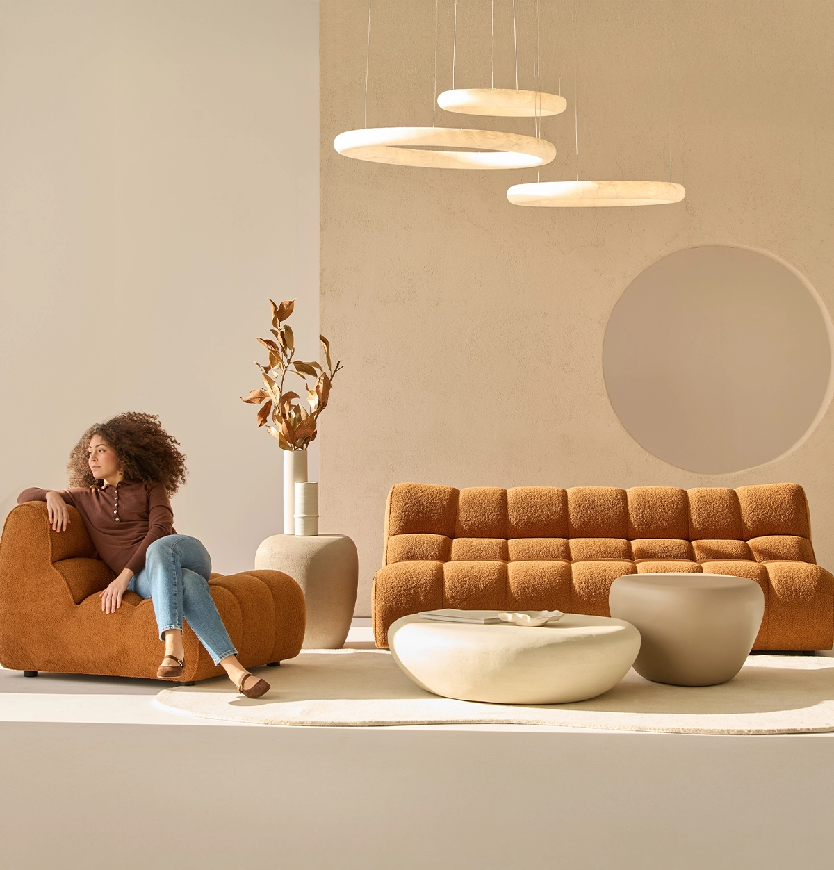 Lámpara de techo colgante Halo Cosmo