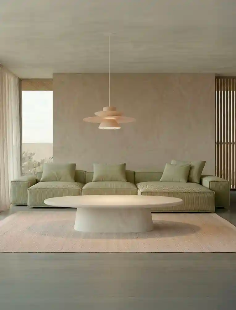 Sofá Tokio 5 plazas con chaise longue con tapicería personalizada 326 cm