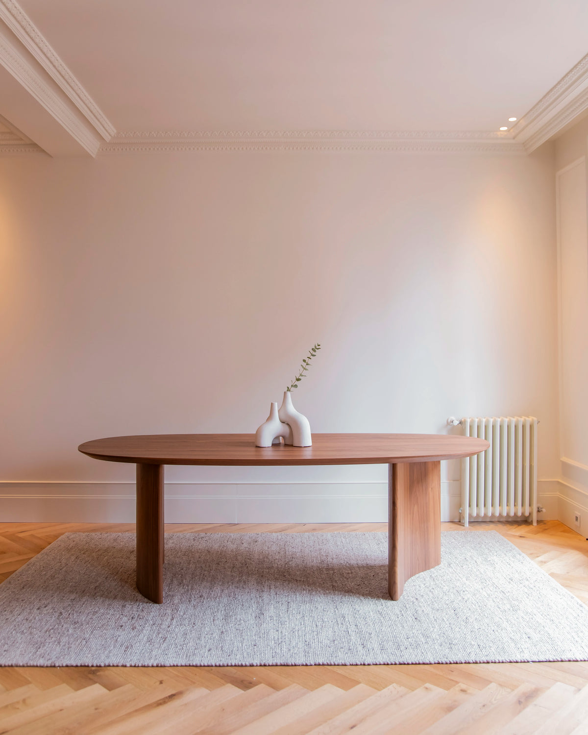 Brisa dining table in different wood finishes 230 x 105 x 75