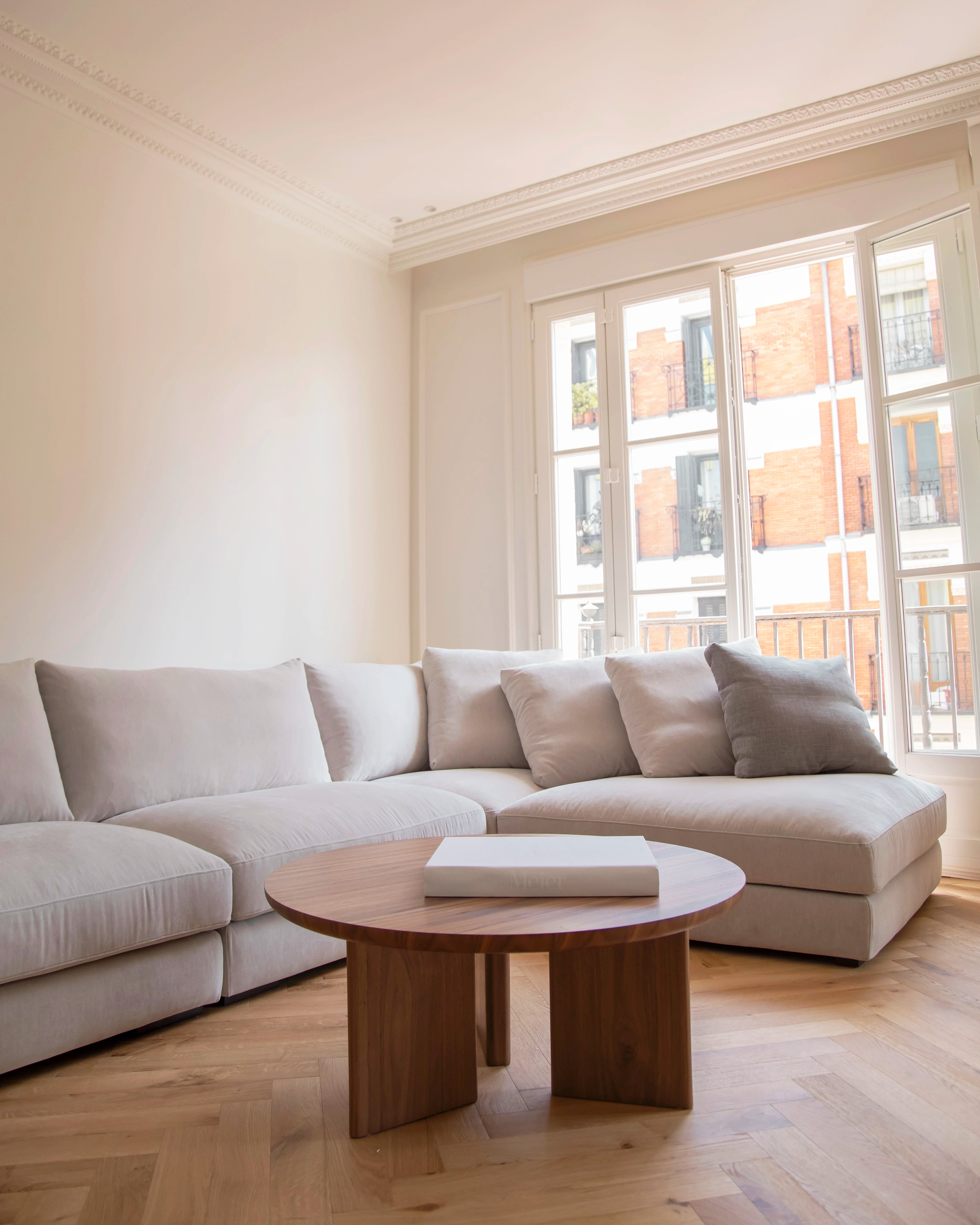 Boston 3-seater sofa with chaise longue with customizable upholstery 356 cm