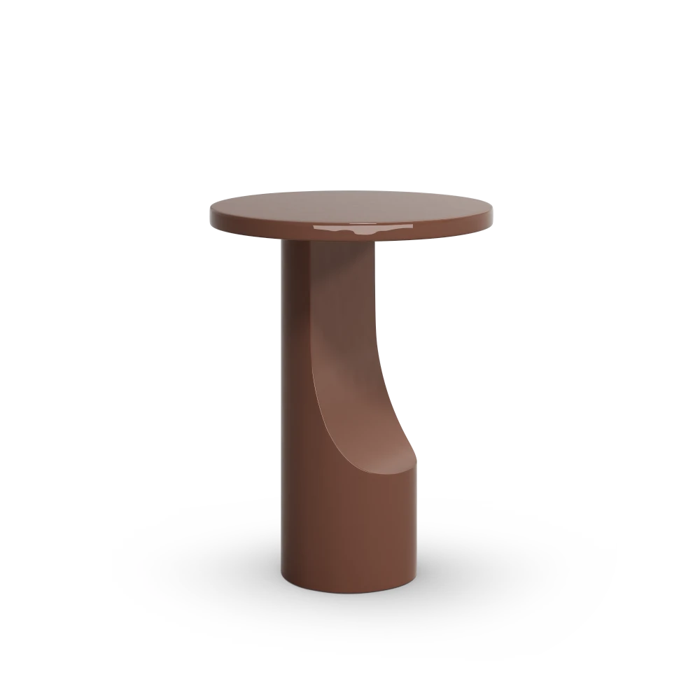 Alia Round Microcement Side Table