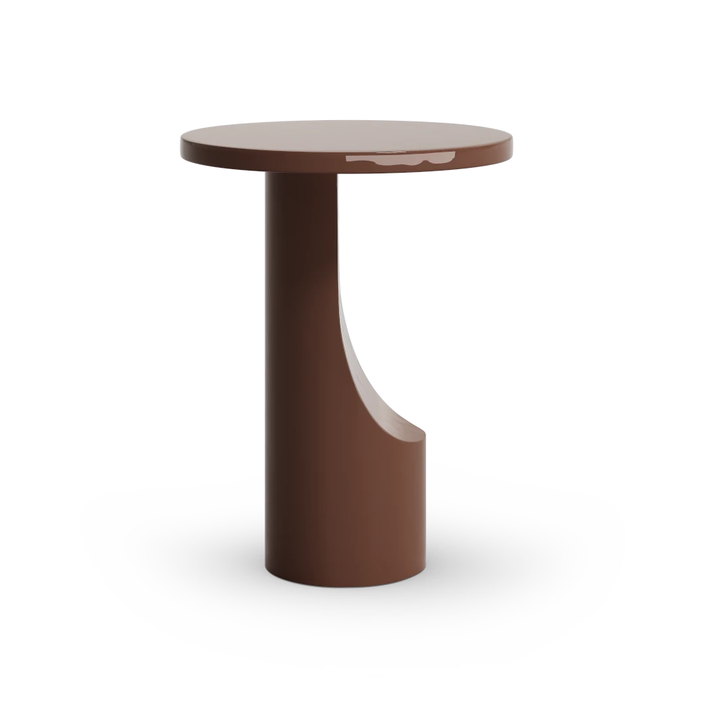 Alia Round Microcement Side Table