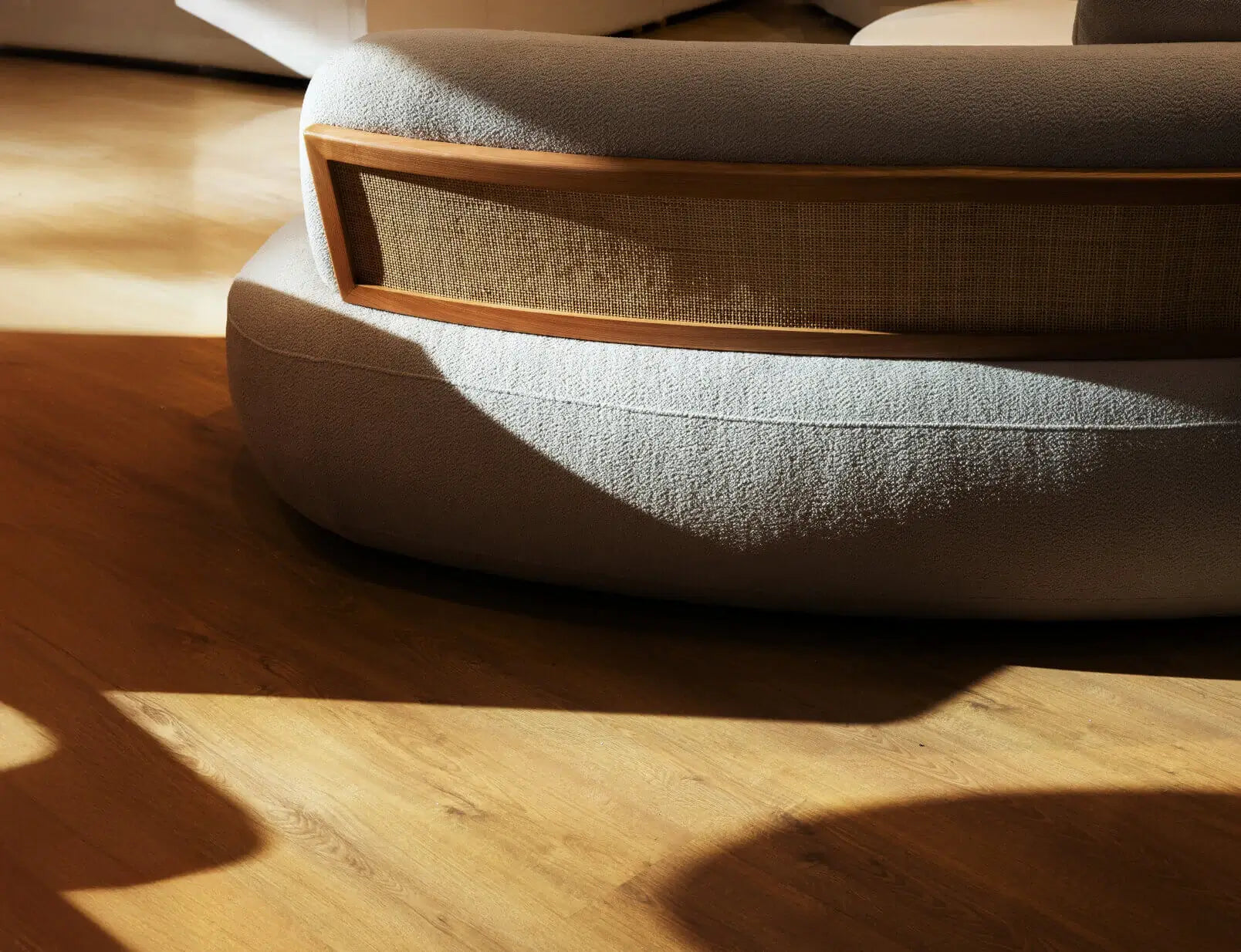 Onda 3-seater sofa upholstered in Duna Bone 220 cm