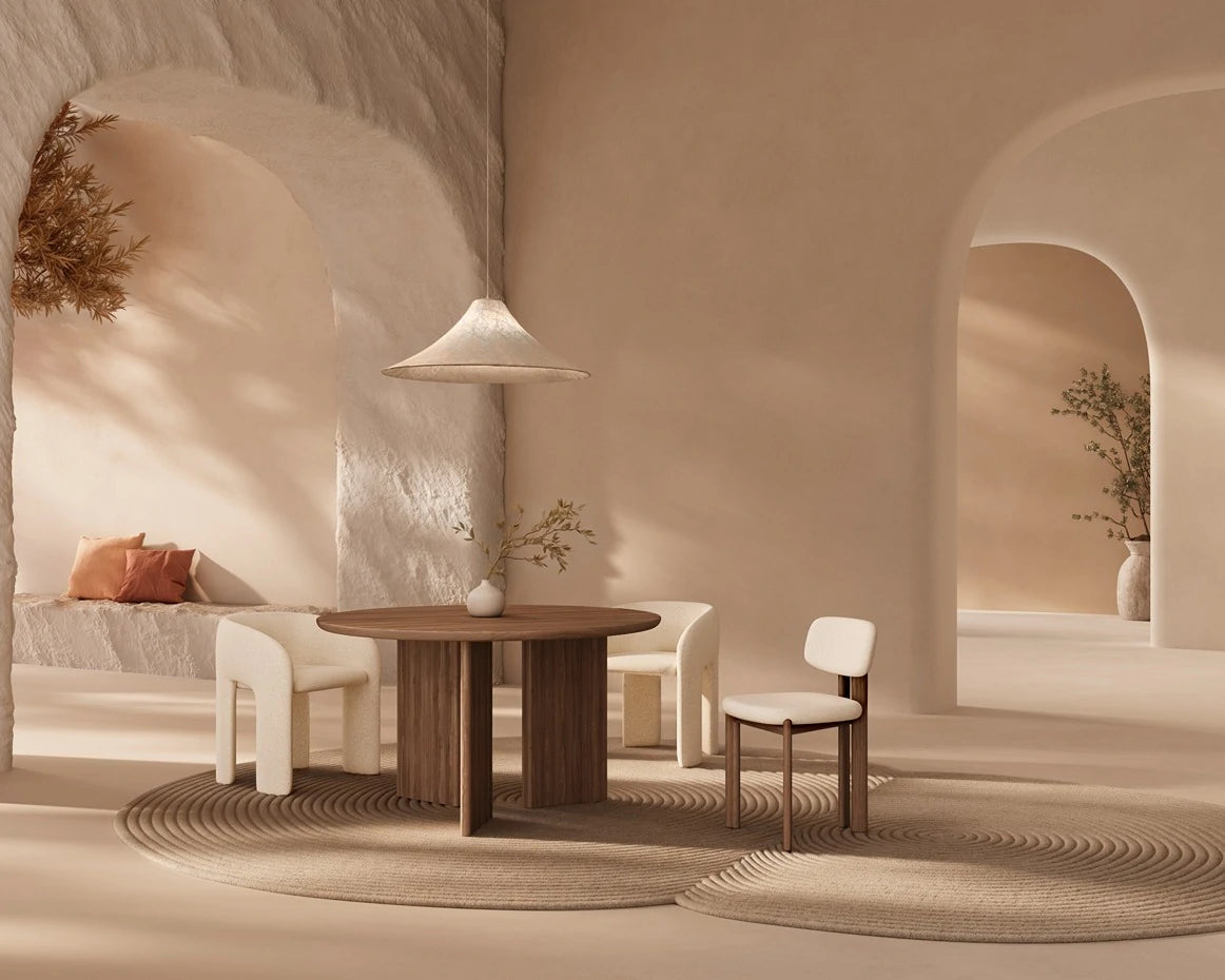 Silla Lea en tapicería dolmen creme