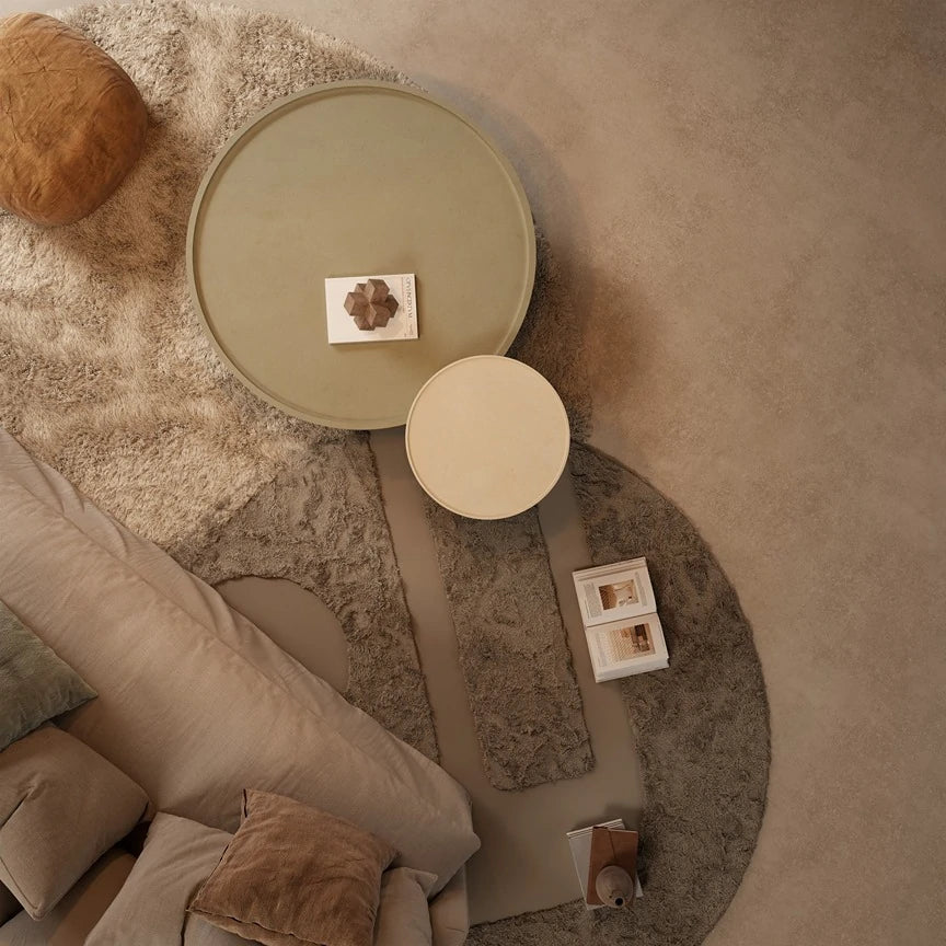 Rin Round Microcement Coffee Table