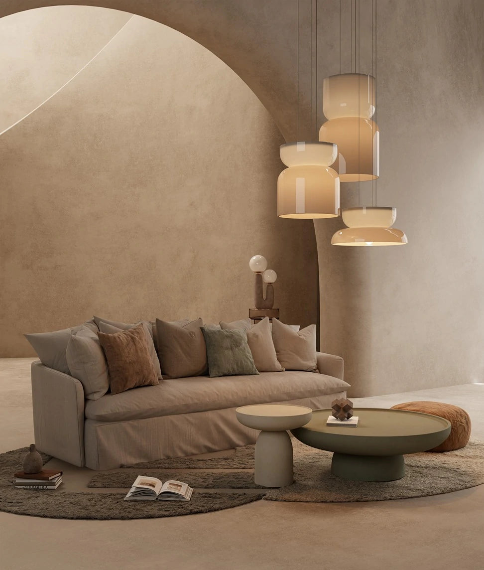 Rin Round Microcement Coffee Table