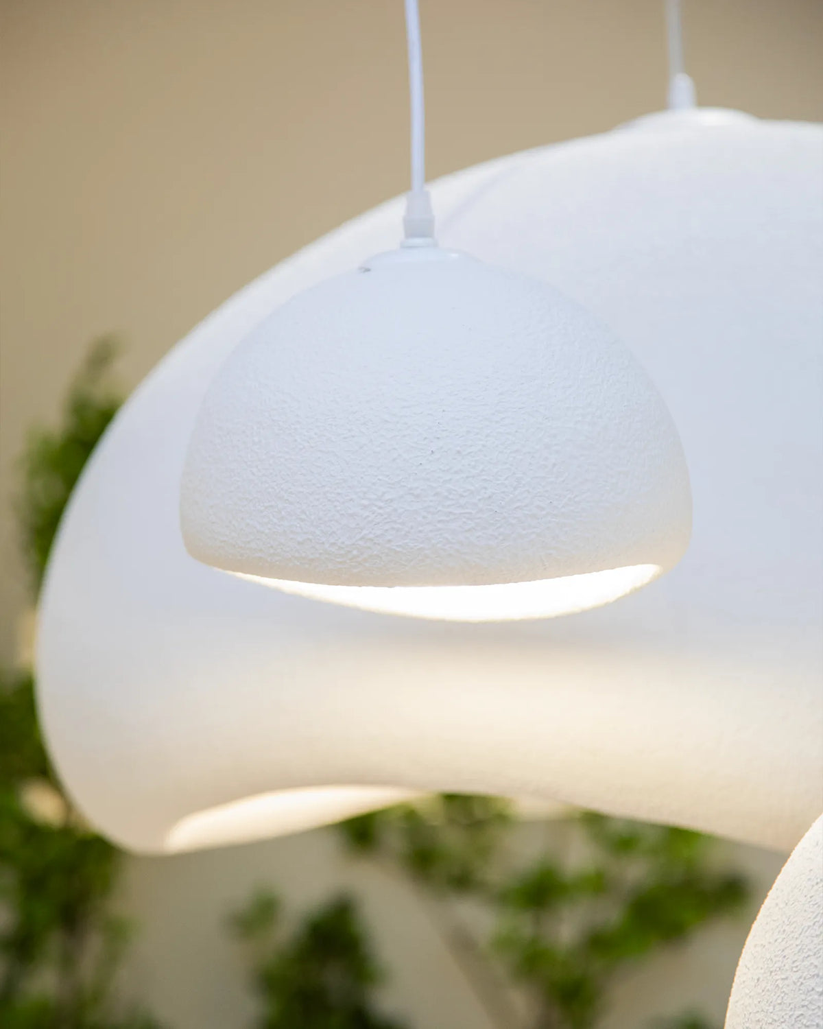 Lámpara techo colgante salón comedor resina multiformato artesanal orgánica Cloud