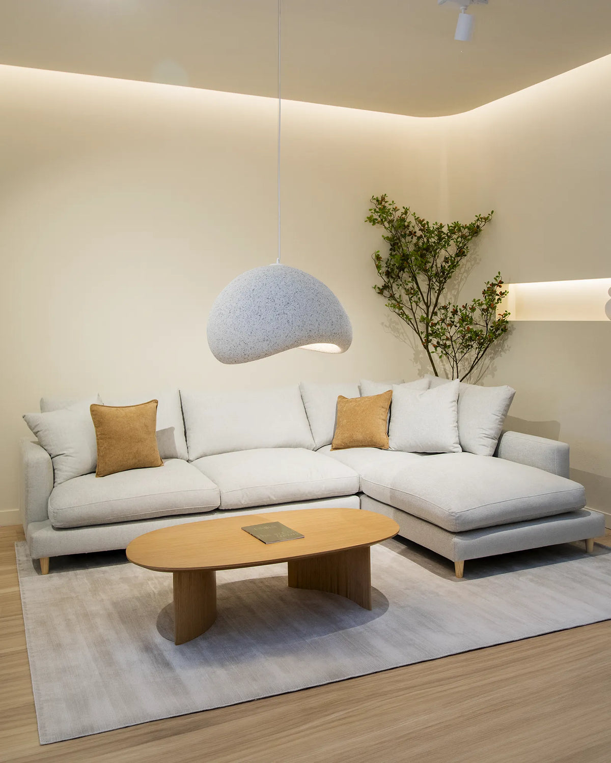 mesa centro salón comedor ovalada madera calidad premium grande roble Brisa