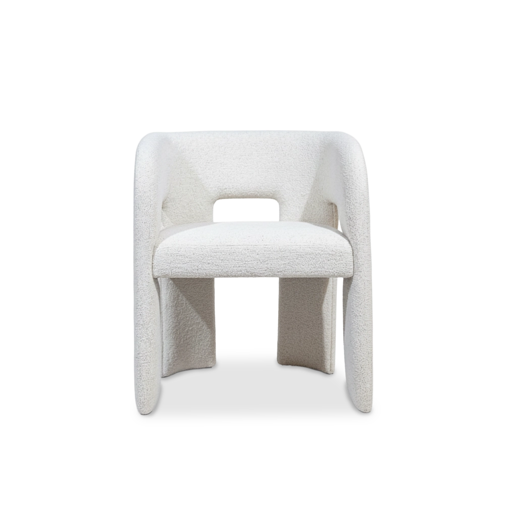 Silla Vera en tapicería dolmen creme