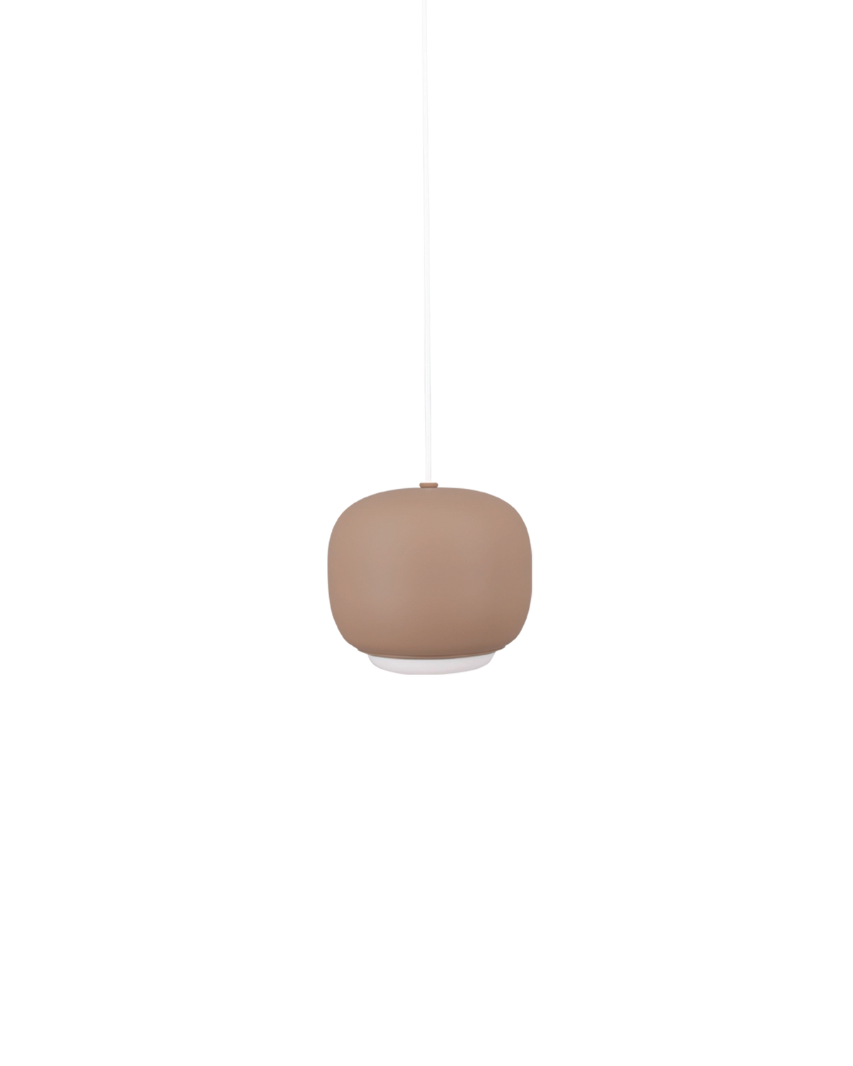 Lámpara techo colgante salón comedor aluminio lacado pequeña artesanal ovalada Drop