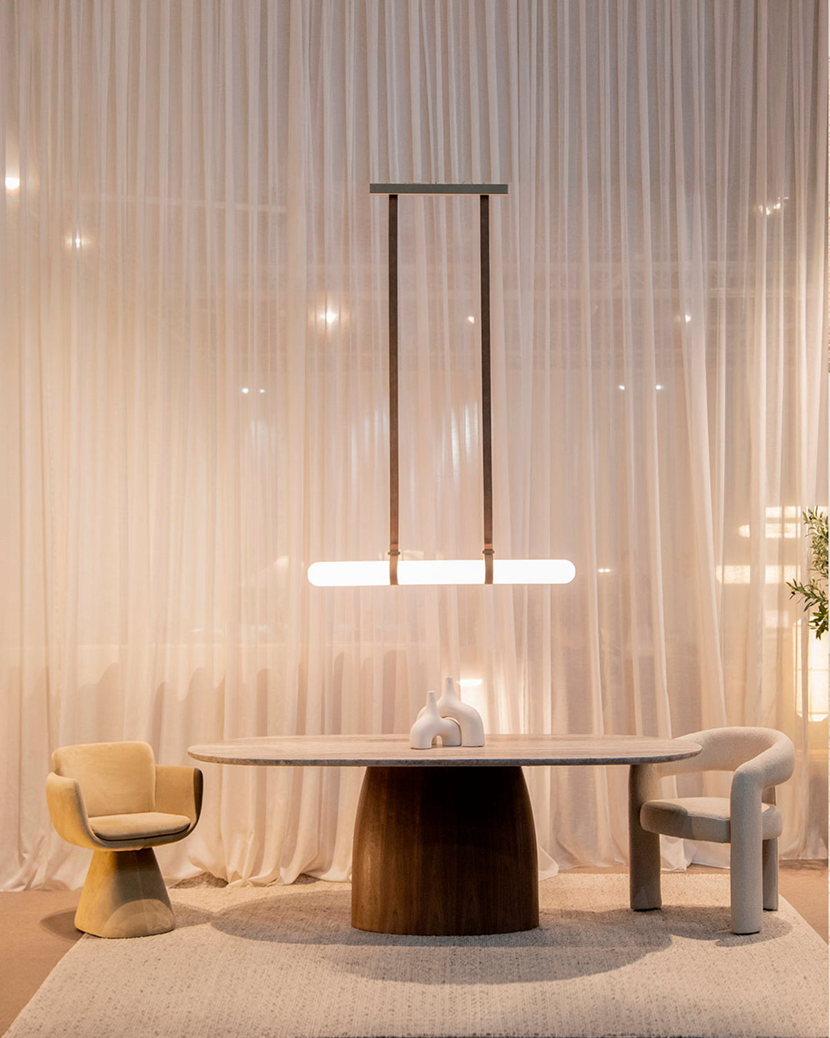 Lámpara de techo colgante en cristal Luxe