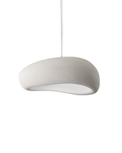 Lámpara techo colgante salón comedor resina multiformato artesanal orgánica Moon
