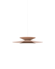 Rexor medium handcrafted conical lacquered aluminum pendant ceiling lamp for living and dining room