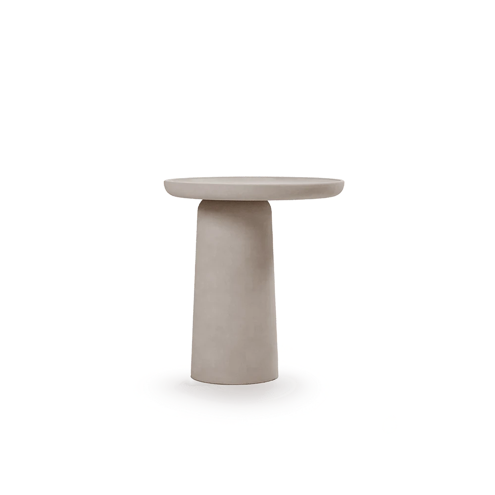 Cala Microcement Round Side Table
