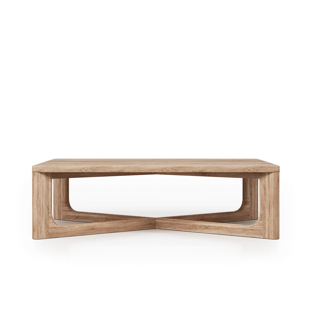 Mesa Amazonas de centro rectangular de madera de roble