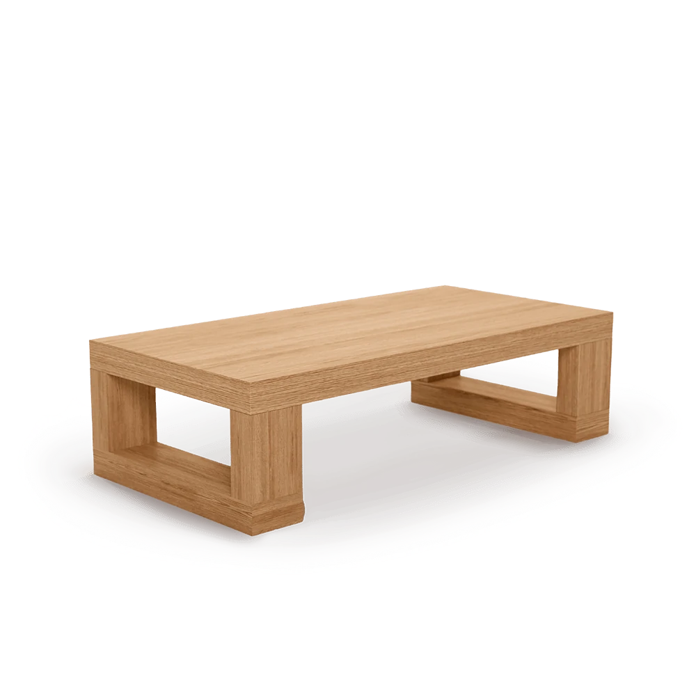 Mesa Gea de centro con madera de roble