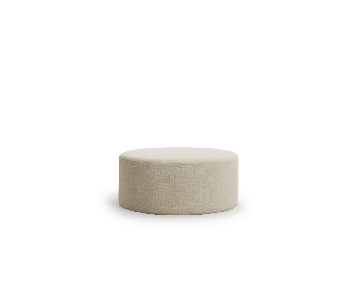 A perfect gesture of comfort: Agatha adds extra seating and visual calm, without taking up space or disturbing anyone.