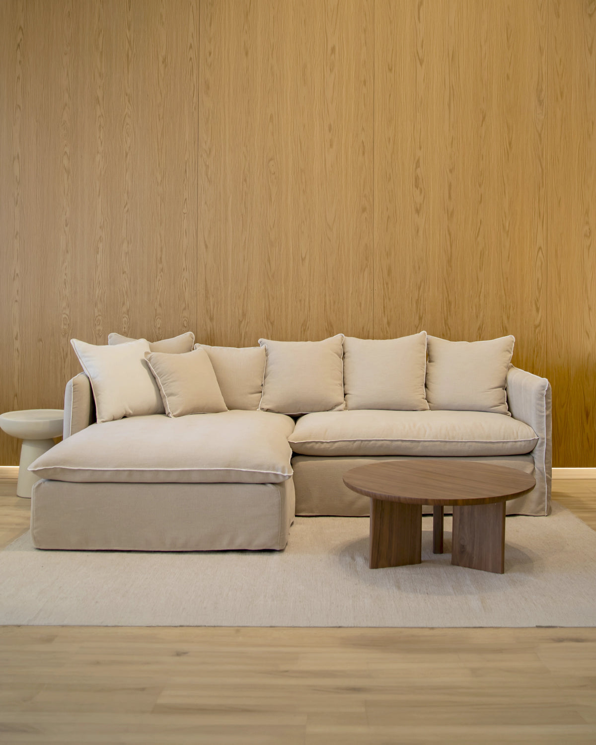 Sofá 4 plazas chaise longue colores personalizables modular grande París