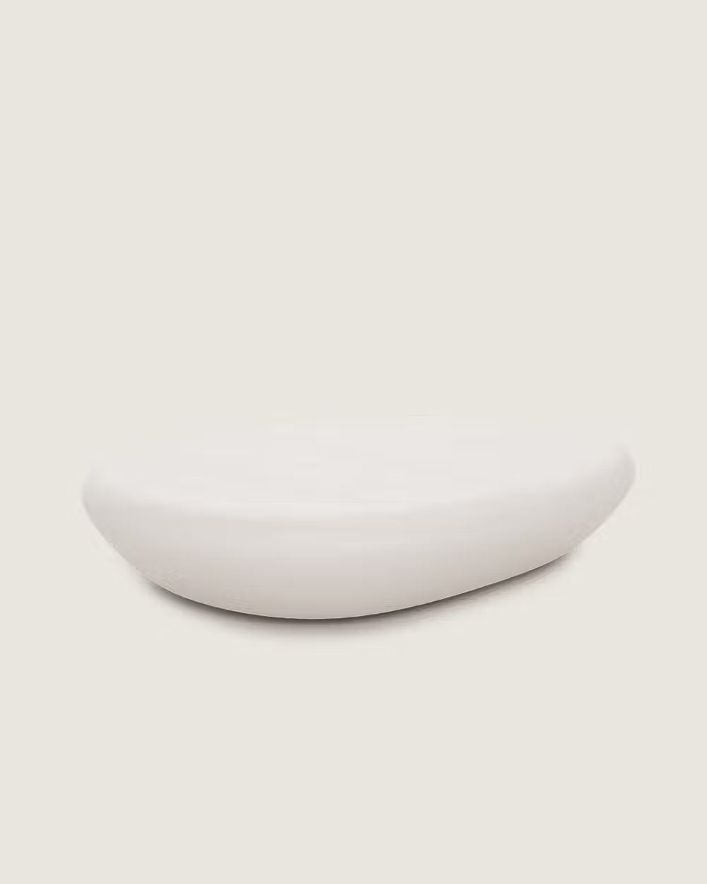 Mesa centro salón comedor ovalada baja microcemento calidad premium grande natural Oasis