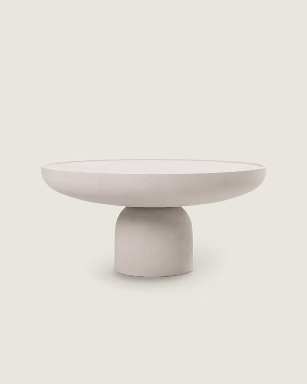 Mesa centro salón comedor redonda microcemento calidad premium grande Natural Rin