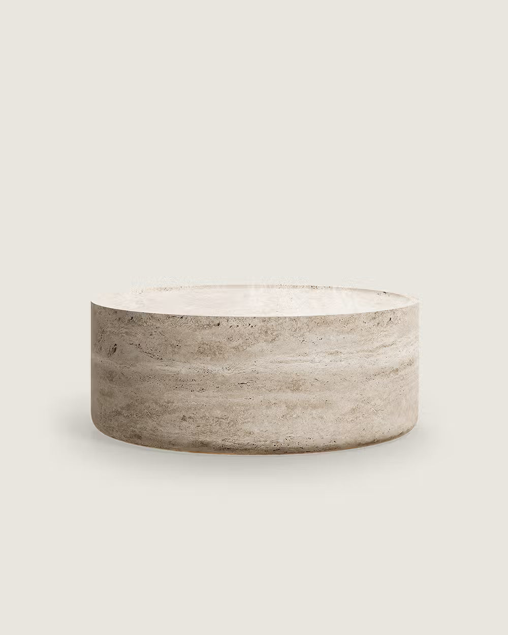 Mesa de centro salón acabado efecto mármol travertino Tivoli