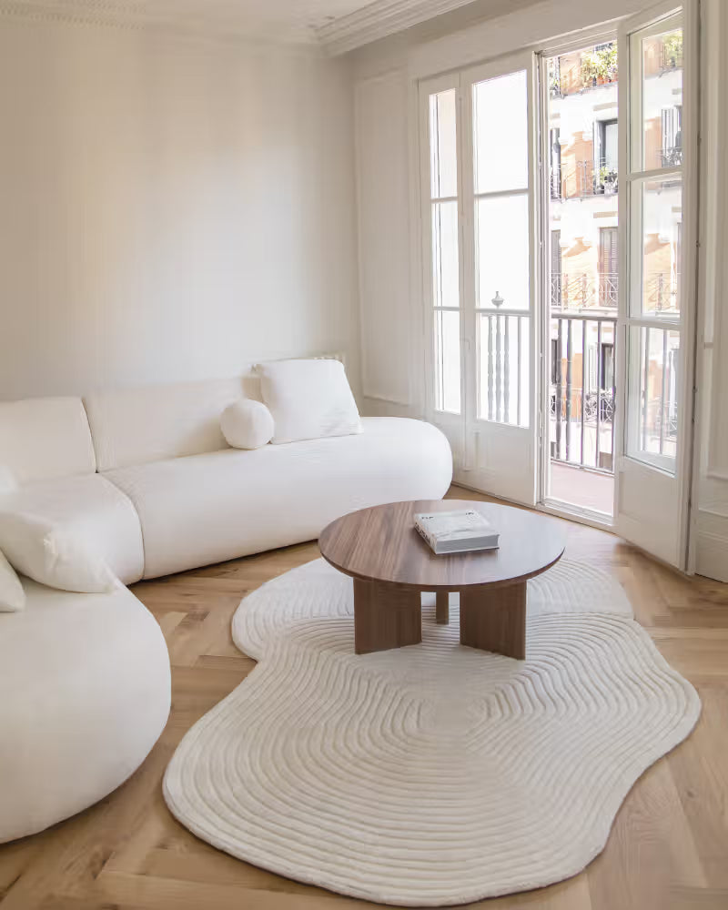 Zen coffee table in different wood finishes
