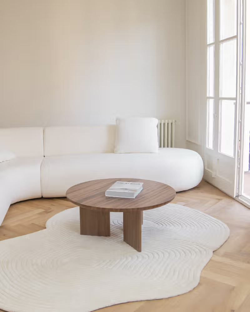 Zen coffee table in different wood finishes